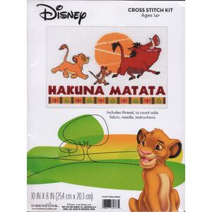 Disney HAKUNA MATATA Counted Cross Stitch Kit, 70-35373 by Dimensions