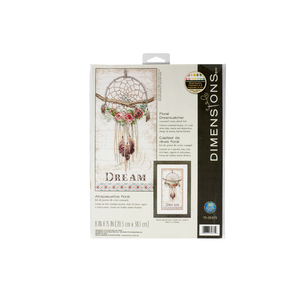 FLORAL DREAMCATCHER Counted Cross Stitch Kit, 70-35375 by Dimensions