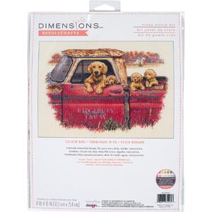 GOLDEN RIDE Counted Cross Stitch Kit #70-35405 By Dimensions 35.5cm x 25.4cm (14" x 10")