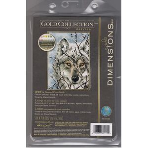 WOLF Counted Cross Stitch Kit 12.7 x 17.7cm, 70-65131