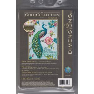 BLUE PEACOCK Counted Cross Stitch Kit 12.7 x 17.7cm, 70-65146