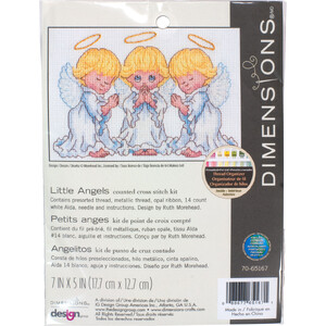 Dimensions LITTLE ANGELS Counted Cross Stitch Kit, 70-65167