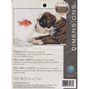 DOG BOWL Counted Cross Stitch Kit 70-65169 by Dimensions