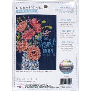 JOYFUL FLORAL Counted Cross Stitch Kit 70-65221 by Dimensions