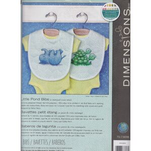 LITTLE POND BIBS Stamped Cross Stitch Kit, #70-73698