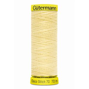 Deco Stitch 70, #325 STRAW YELLOW 70m Silky Topstitch Thread