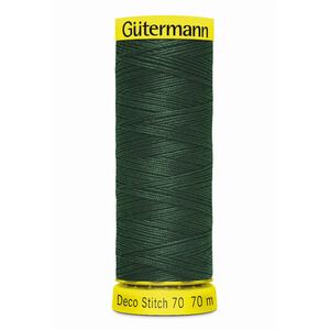 Deco Stitch 70, #472 VERY DARK FOREST GREEN 70m Silky Topstitch Thread
