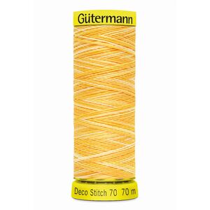 Deco Stitch 70, #9926 MULTI YELLOW 70m Silky Topstitch Thread
