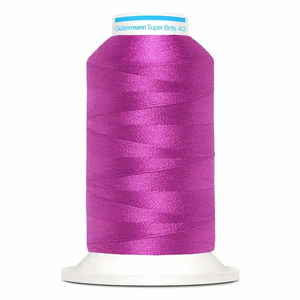 Gutermann Super Brite Polyester 40 #5800, 1000m Machine Embroidery Thread