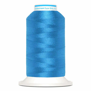 Gutermann Super Brite Polyester 40 #5801, 1000m Machine Embroidery Thread