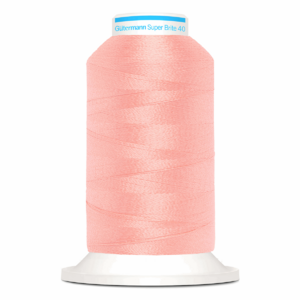 Gutermann Super Brite Polyester 40 #7701, 1000m Machine Embroidery Thread