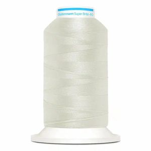 Gutermann Super Brite Polyester 40 #9090, 1000m Machine Embroidery Thread