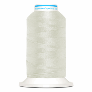 Gutermann Super Brite Polyester 40 #9090, 1000m Machine Embroidery Thread