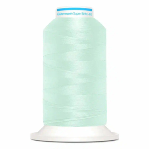 Gutermann Super Brite Polyester 40 #9101, 1000m Machine Embroidery Thread