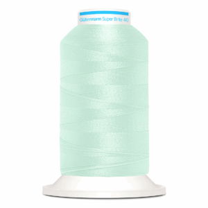 Gutermann Super Brite Polyester 40 #9101, 1000m Machine Embroidery Thread