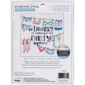 Dimensions OUT TO DRY Needlepoint Cross Stitch Kit, 71-06255