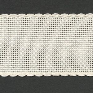 CREAM 50mm Wide 14 Count Aida Band (7107-3), Priced per Metre