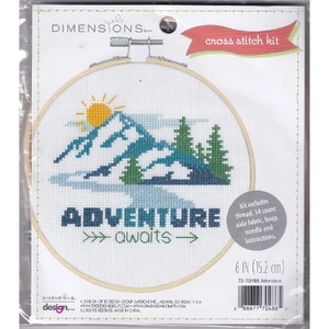 Dimensions ADVENTURE AWAITS Counted Cross Stitch Kit, 72-70486