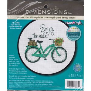 Dimensions ENJOY THE RIDE Counted Cross Stitch Kit, Learn A Craft 72-73985