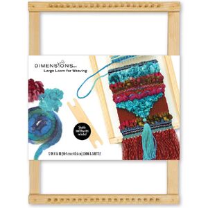 Large Weaving Loom 12&quot; x 16&quot; With Shuttle by Dimensions