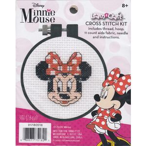 Dimensions Disney&#39;s MINNIE Learn a Craft Counted Cross Stitch Kit, 72-75182