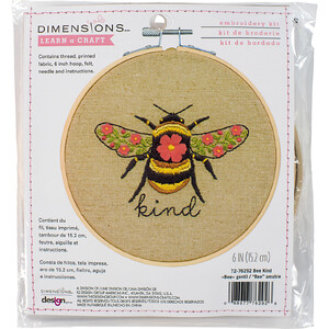 Dimensions BEE KIND Stamped Embroidery Kit, 72-76292