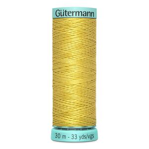 Gutermann Silk R 753 #104 YELLOW, Top Stitch / Sewing Thread 30m Spool