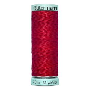Gutermann Silk R 753 #156 BRIGHT RED, Top Stitch / Sewing Thread 30m Spool