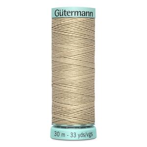 Gutermann Silk R 753 #186 BEIGE TAN, Top Stitch / Sewing Thread 30m Spool