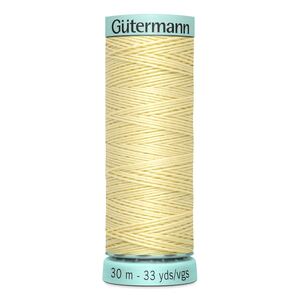 Gutermann Silk R 753 #325 LIGHT YELLOW, Top Stitch / Sewing Thread 30m Spool