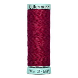 Gutermann Silk R 753 #384 CARMINE RED, Top Stitch / Sewing Thread 30m Spool