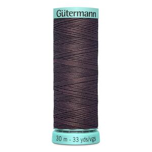 Gutermann Silk R 753 #423 DARK COCOA, Top Stitch / Sewing Thread 30m Spool