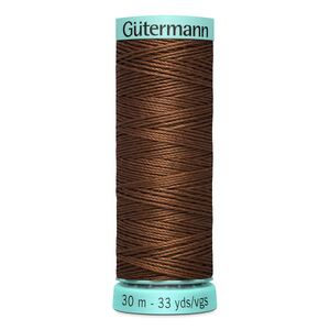 Gutermann Silk R 753 #450 MEDIUM BROWN, Top Stitch / Sewing Thread 30m Spool