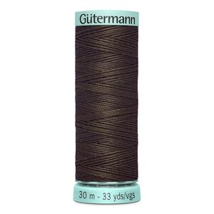 Gutermann Silk R 753 #694 DARK COFFEE, Top Stitch / Sewing Thread 30m Spool