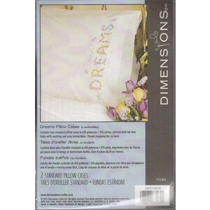 Dimensions Crewel Embroidery Dreams Pillow Cases