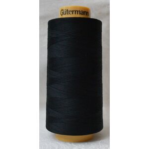 Gutermann 100% Cotton, Colour 5201 BLACK, 3000 Metre Cone