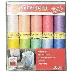 GUTERMANN, Sew All Thread 10 x 100m Spool Pack 734006-002