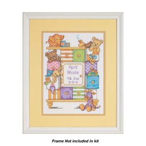 BABY DRAWERS BIRTH RECORD Counted Cross Stitch Kit #73538 By Dimensions