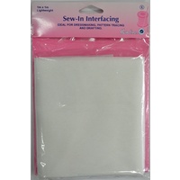 Hemline Sew-In Interfacing, 1m x 1m Lightweight, Ideal For Dressmaking, Pattern Tracing