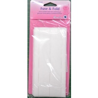 Hemline Fuse &amp; Fold Iron-On Slotted Waist Band Interfacing 25mm x 3 metres