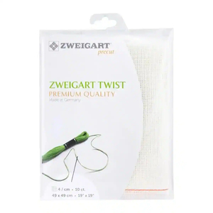Zweigart Precut Twist Canvas 10 Count 49cm x 49cm