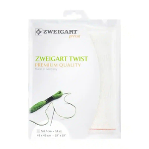 Zweigart Precut Twist Canvas 14 Count 49cm x 49cm