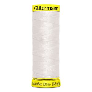 Gutermann Maraflex Elastic Thread 150m #111 OFF WHITE