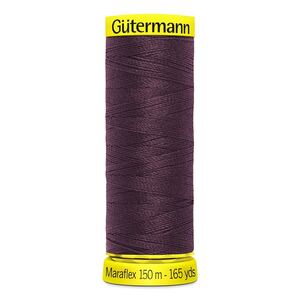Gutermann Maraflex Elastic Thread 150m #130 DARK BURGUNDY
