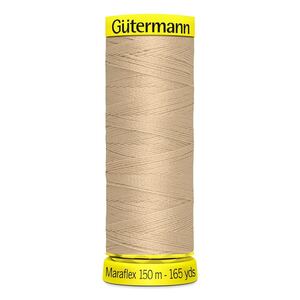 Gutermann Maraflex Elastic Thread 150m #186 BEIGE TAN