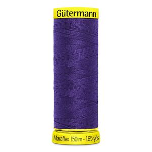 Gutermann Maraflex Elastic Thread 150m #373 VERY DARK VIOLET
