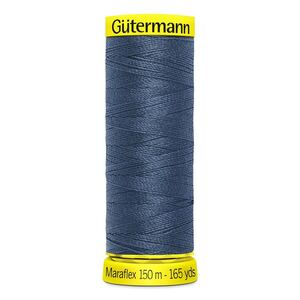 Gutermann Maraflex Elastic Thread 150m #435 PETROL BLUE