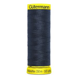 Gutermann Maraflex Elastic Thread 150m #665 ULTRA DARK NAVY BLUE