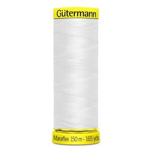 Gutermann Maraflex Elastic Thread 150m #800 WHITE