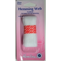 Hemline Hemming Web, Fusible For Easy Iron-Up Hemming, 25mm x 5 metres